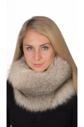 Grey Fox Fur Neck Warmer